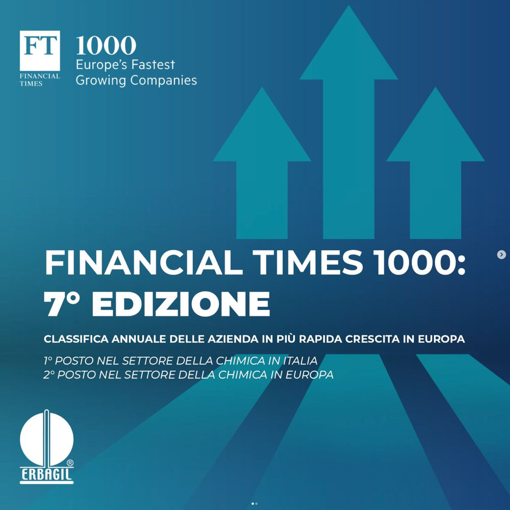 Financial Times indica la Erbagil come una delle aziende leader in Europa.