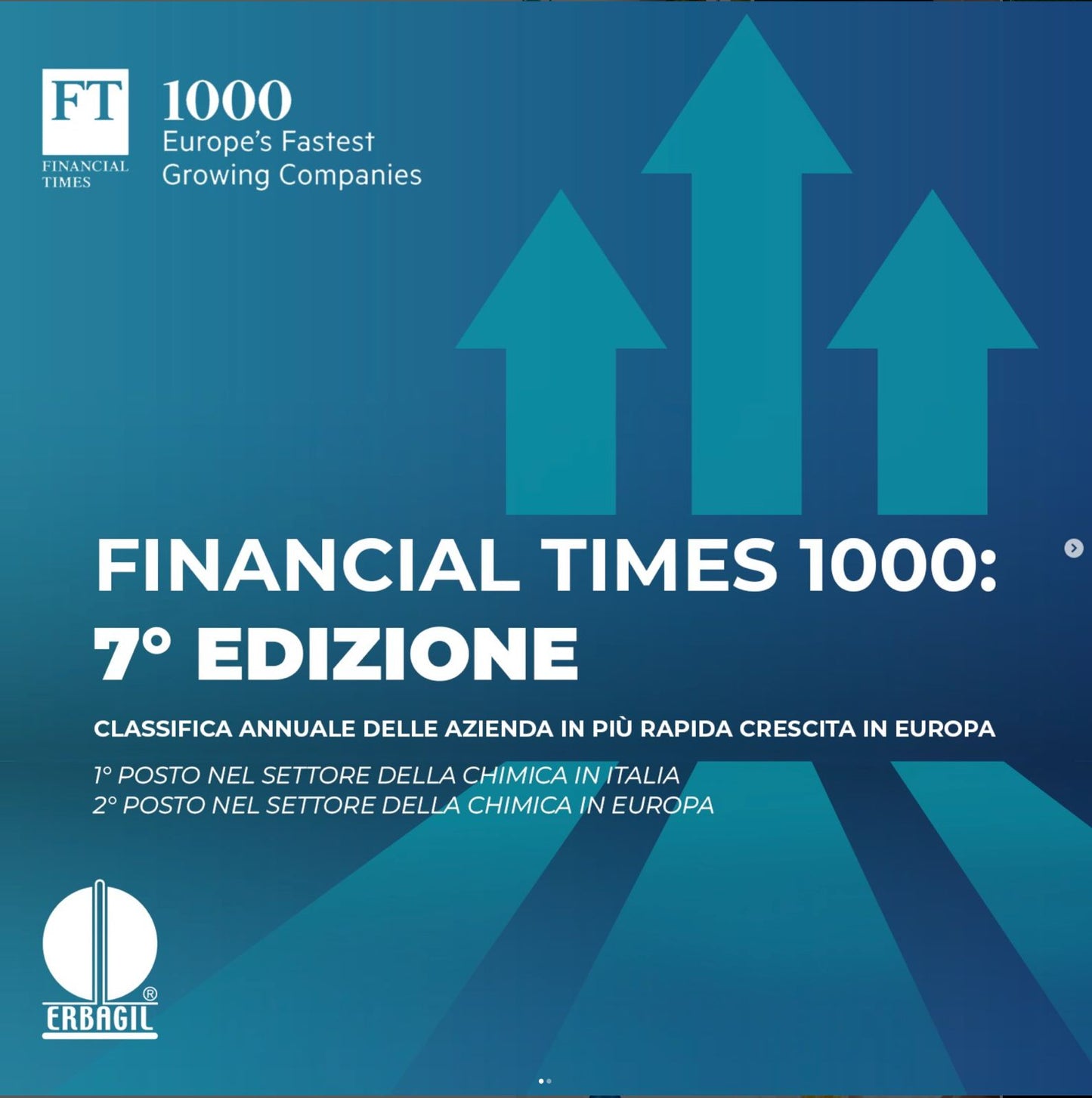 Financial Times indica la Erbagil come una delle aziende leader in Europa.