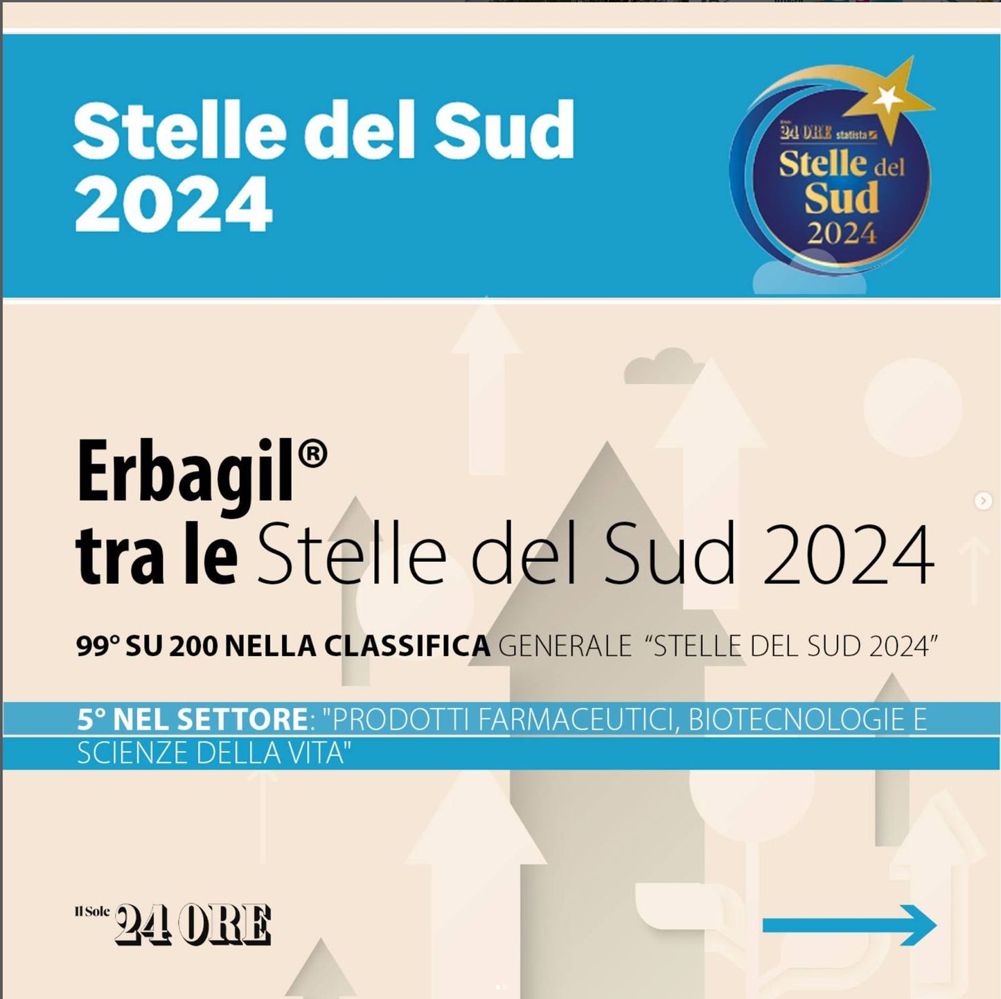 Erbagil nel firmamento delle Eccellenze del Sud! ✨