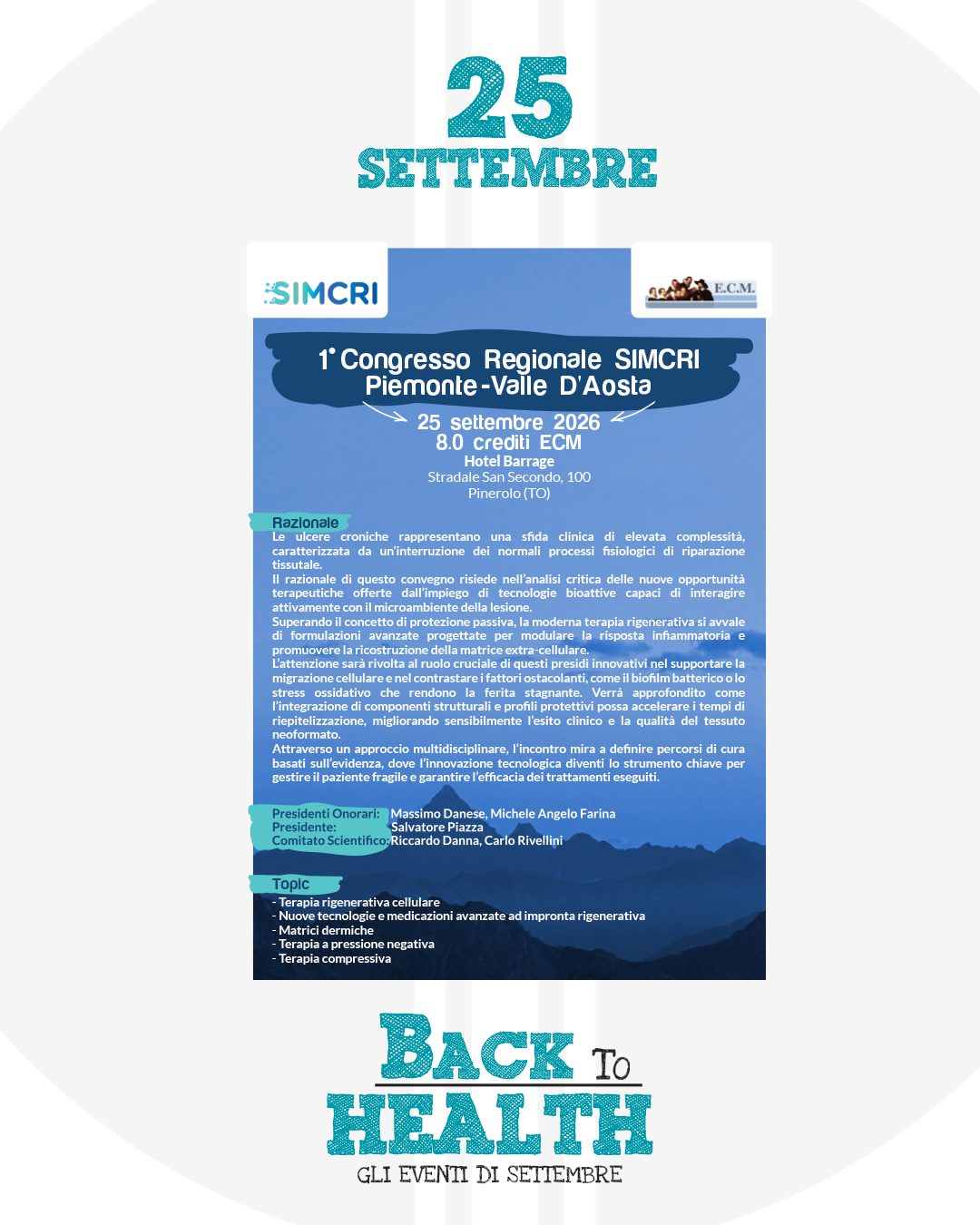 1° Congresso Regionale SIMCRI Piemonte–Valle d’Aosta