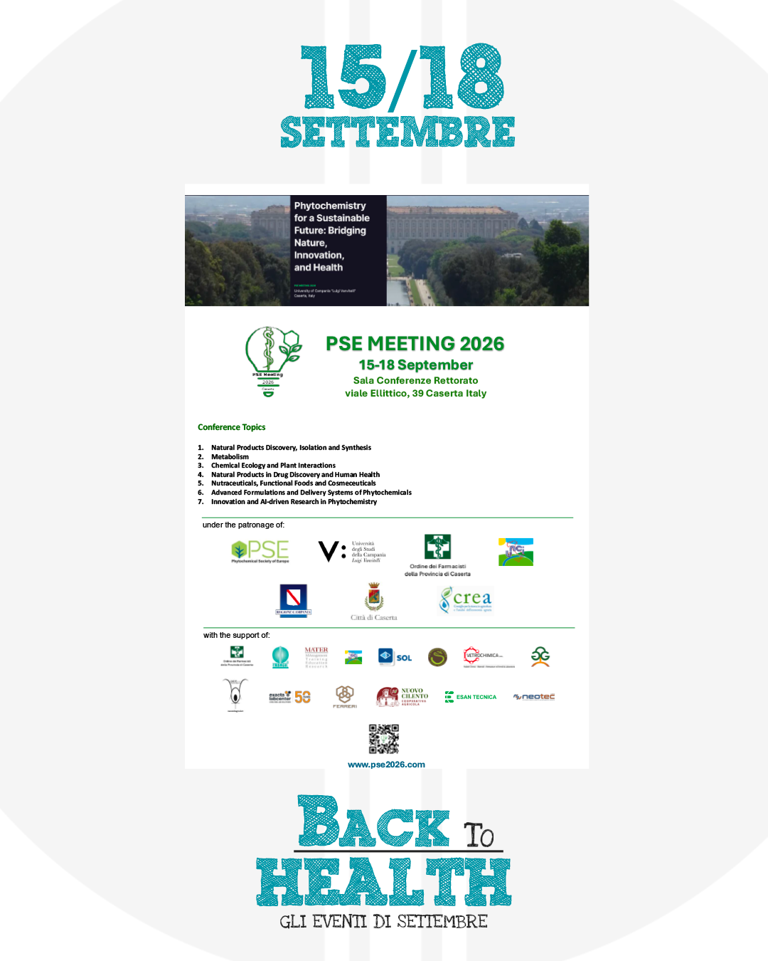 PSE Meeting 2026 – Phytochemistry for a Sustainable Future: Bridging Nature, Innovation, and Health