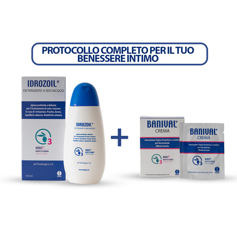BANIVAL CREMA + IDROZOIL DETERGENTE | PER IL BENESSERE INTIMO MASCHILE