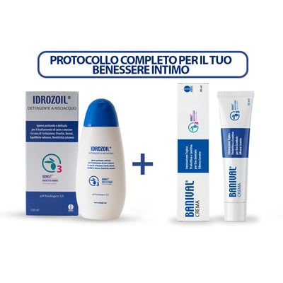 BANIVAL CREAM + IDROZOIL RINSING DETERGENT | FOR MALE INTIMATE WELL-BEING