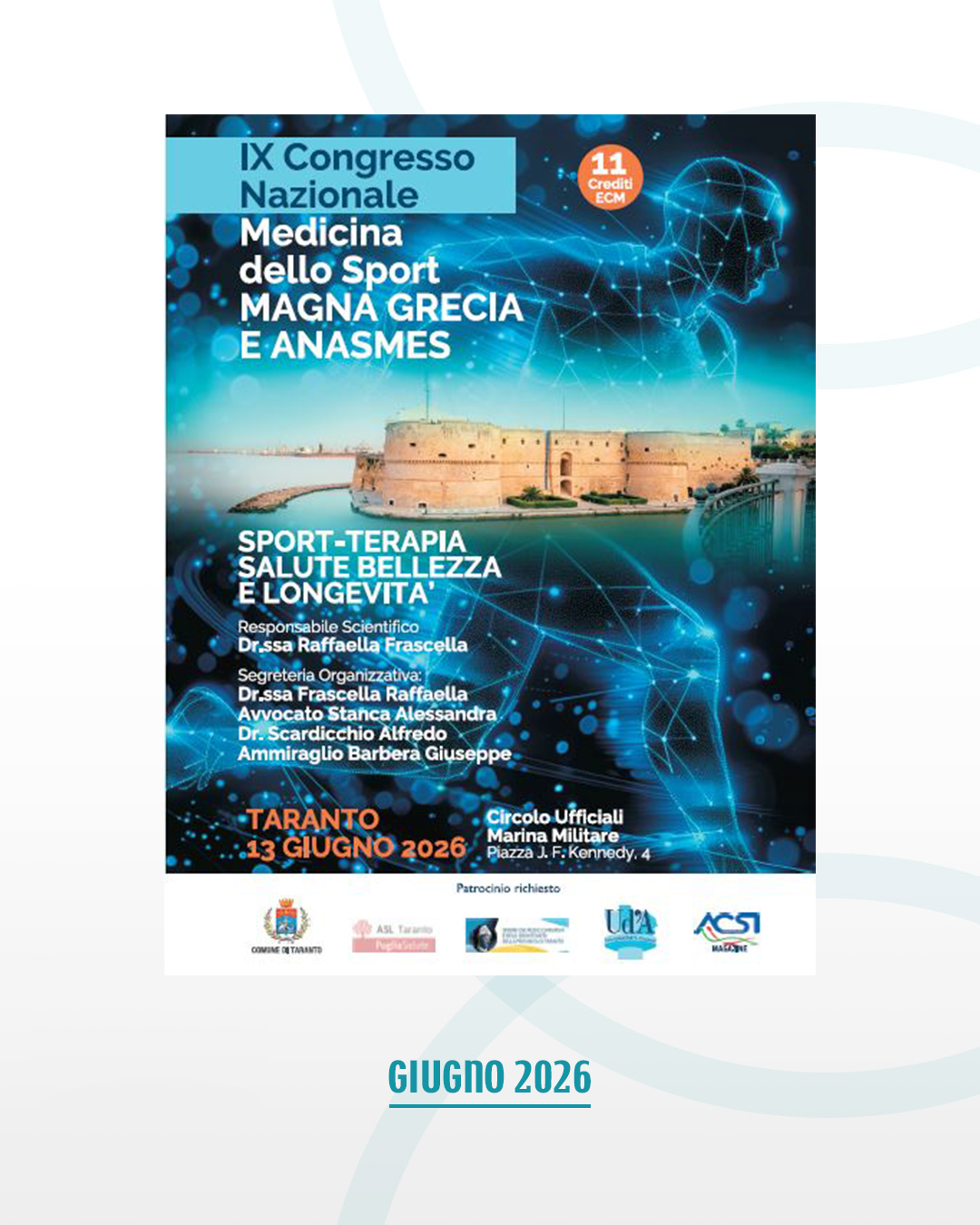 IX congresso Nazionale Medicina dello Sport Magna grecia e Anasmes