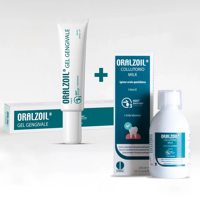 Oral care bundle: Oralzoil® Gingival Gel + Oralzoil® Milk Mouthwash